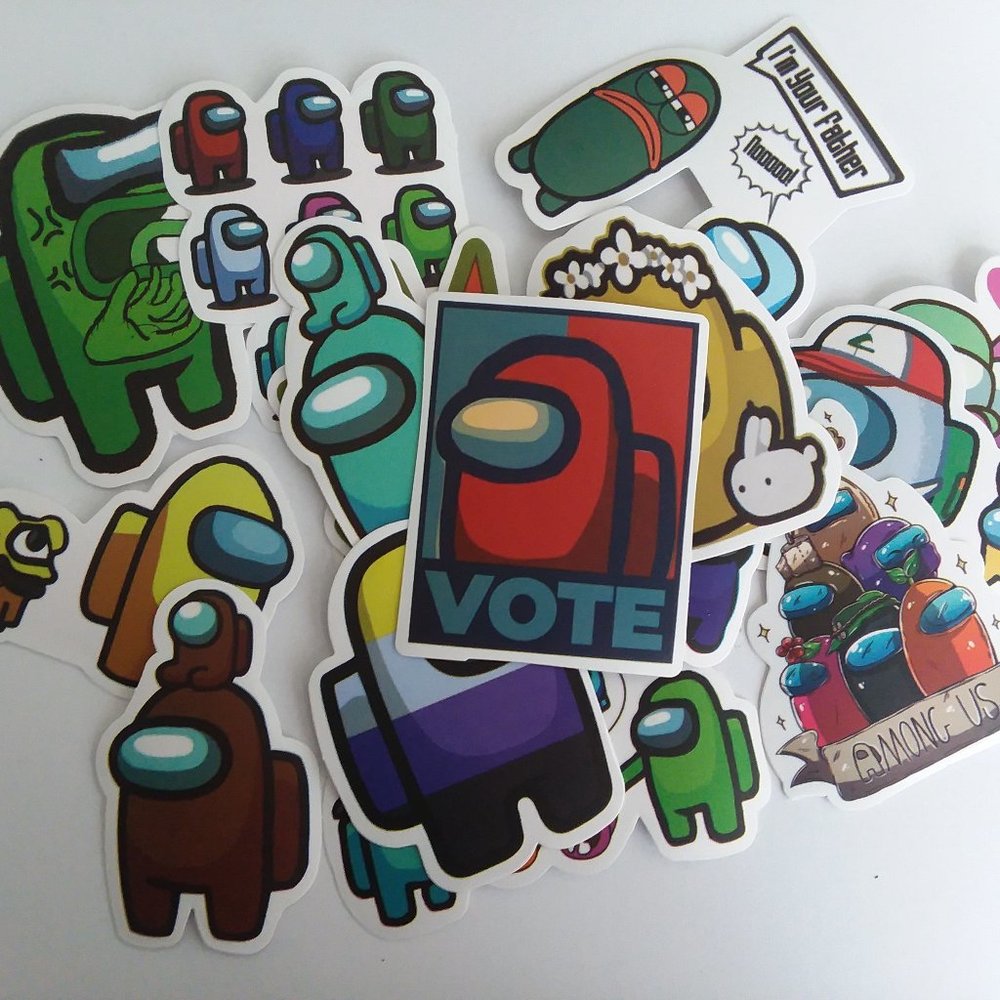 10/$10 AMONG US STICKERS WATERPROOF